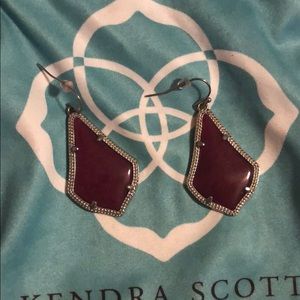 Kendra Scott Alex Maroon earrings